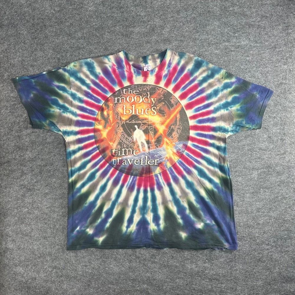 The Moody Blues Time Traveller T‎ Shirt Vintage 90s Single Stitch Mens XXL